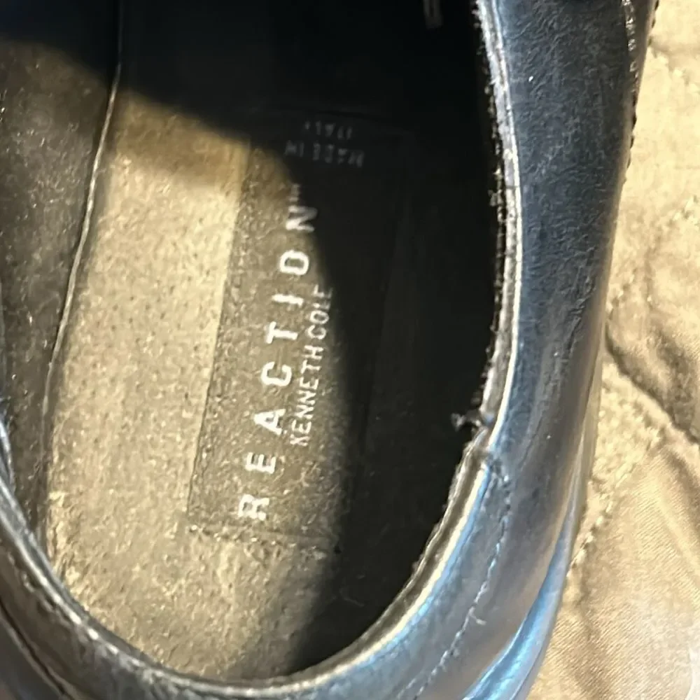 Kenneth Cole Reaction men’s black dress wedding Shoes size 9